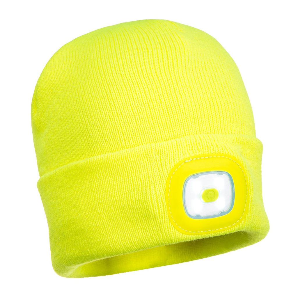 B029 - Lampe frontale LED rechargeable USB Beanie