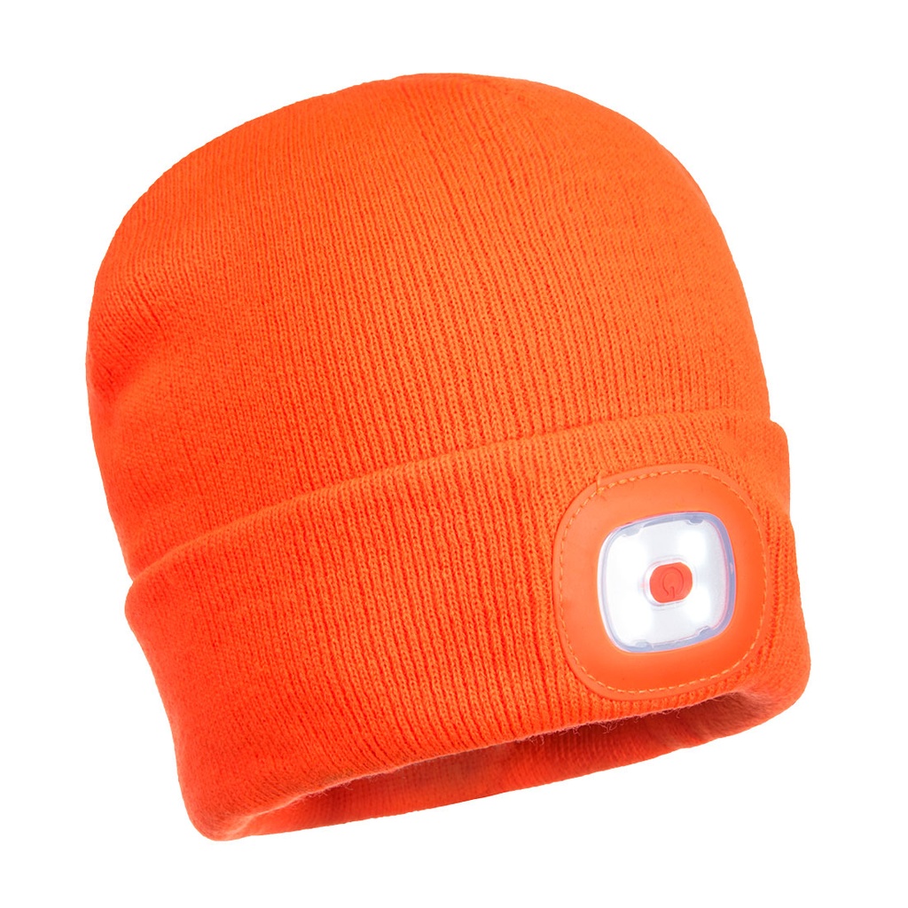 B029 - Lampe frontale LED rechargeable USB Beanie